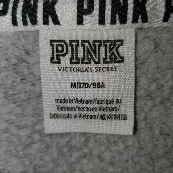 Pink Victoria Secret zip hoodie - Picture 3 of 3
